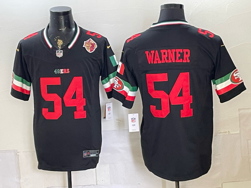 Men 2026 San Francisco 49ers #54 Warner black Nike Limited NFL Jersey 07023069->san francisco 49ers->NFL Jersey